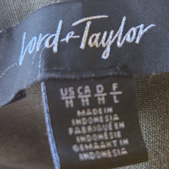 A1  Lord & Taylor - Classic 100% Linen Shirt - Classic Fit - Green - Sz M - Picture 3 of 4